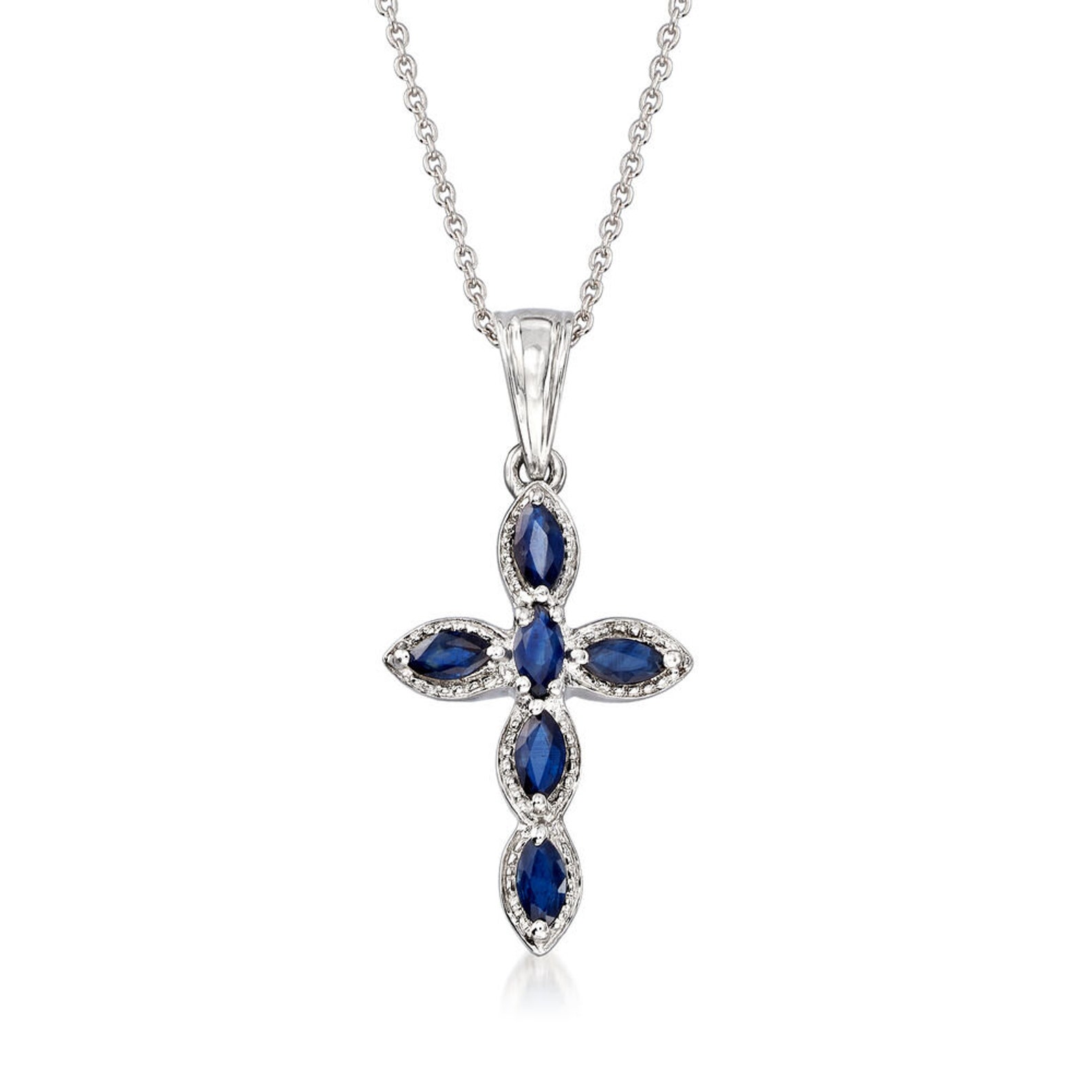 sapphire cross necklace sapphire cross necklace