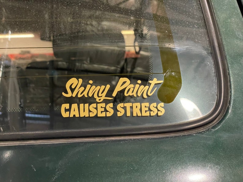 Shiny Paint Causes Stress Instant Digital Download SVG PNG JPG Cut File