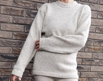 Wollpullover | Handgefertigt | Winterwarmer Pullover