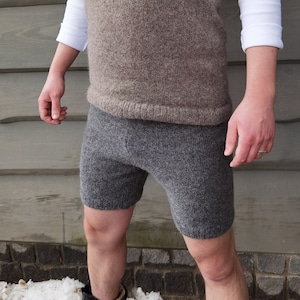 Wool men shorts | Merino wool shorts | Hand knitted shorts | Unisex wool shorts | Women wool shorts | Wool pants | Warm shorts | Sheep wool