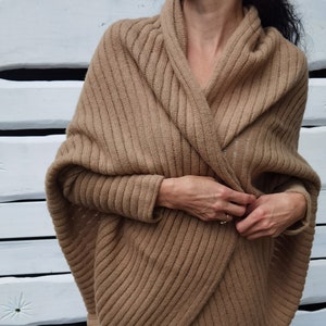Handmade Merino Wool Cardigan | Loose Knit Sweater