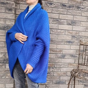 Wool cardigan | Designer Warm Womens Cardigan | Long cardigan | Merino wool sweater | Knitted cardigan | Loose fit cardigan | Wool sweater