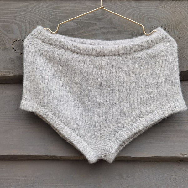 Wool underwear | Merino wool shorts | Hand knitted shorts | Warm shorts | Sheep wool