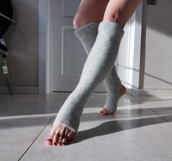 Wool Yoga Socks Leg Warmers Yoga Gift Women Activewear Pilates Dance Socks  Woollen Yoga Socks Yoga Clothes Toeless Socks -  Israel