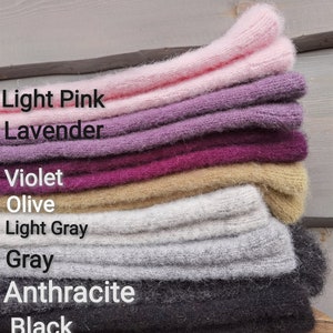 Handmade Wool Leg Warmers | Knitted Unisex Warmers image 10