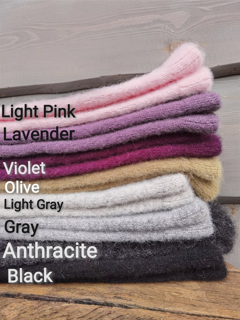 Handmade Wool Leg Warmers | Knitted Unisex Warmers image 10