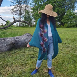 Wool cardigan | Designer Womens Cardigan | Long cardigan | Mohairl sweater | Knitted cardigan | Loose fit cardigan | Wool sweater