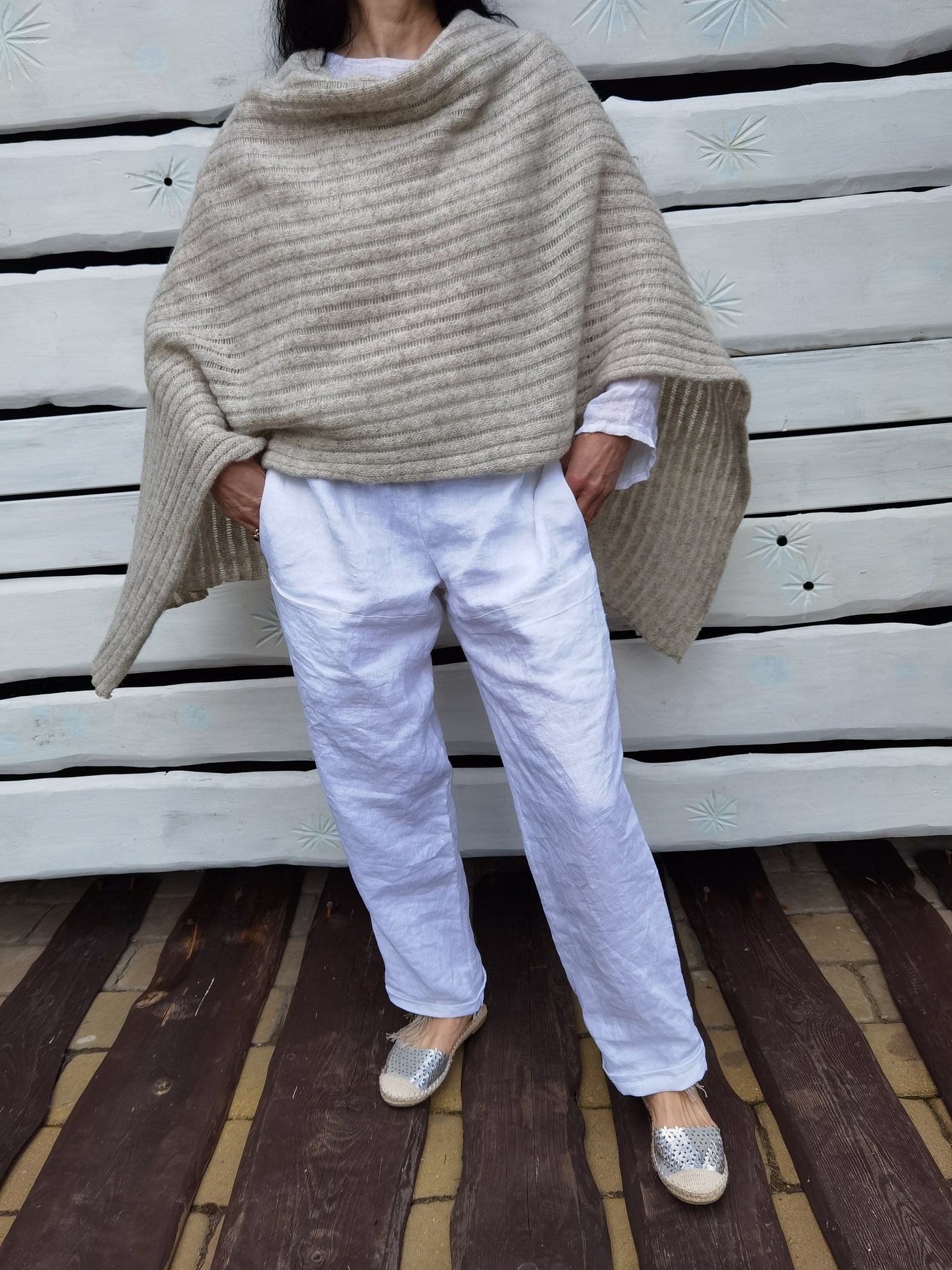 wool shawl poncho