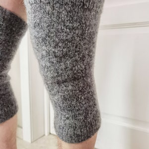 Therapeutic knee warmers Leg warmers Knitted leg warmers Woolen leg warmers Natural wool Knee warmers Knee pain image 6