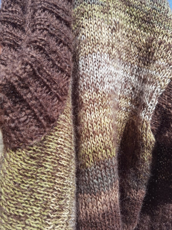 Autumn Shades Wool Sweater | Handmade Light Winter Pullover