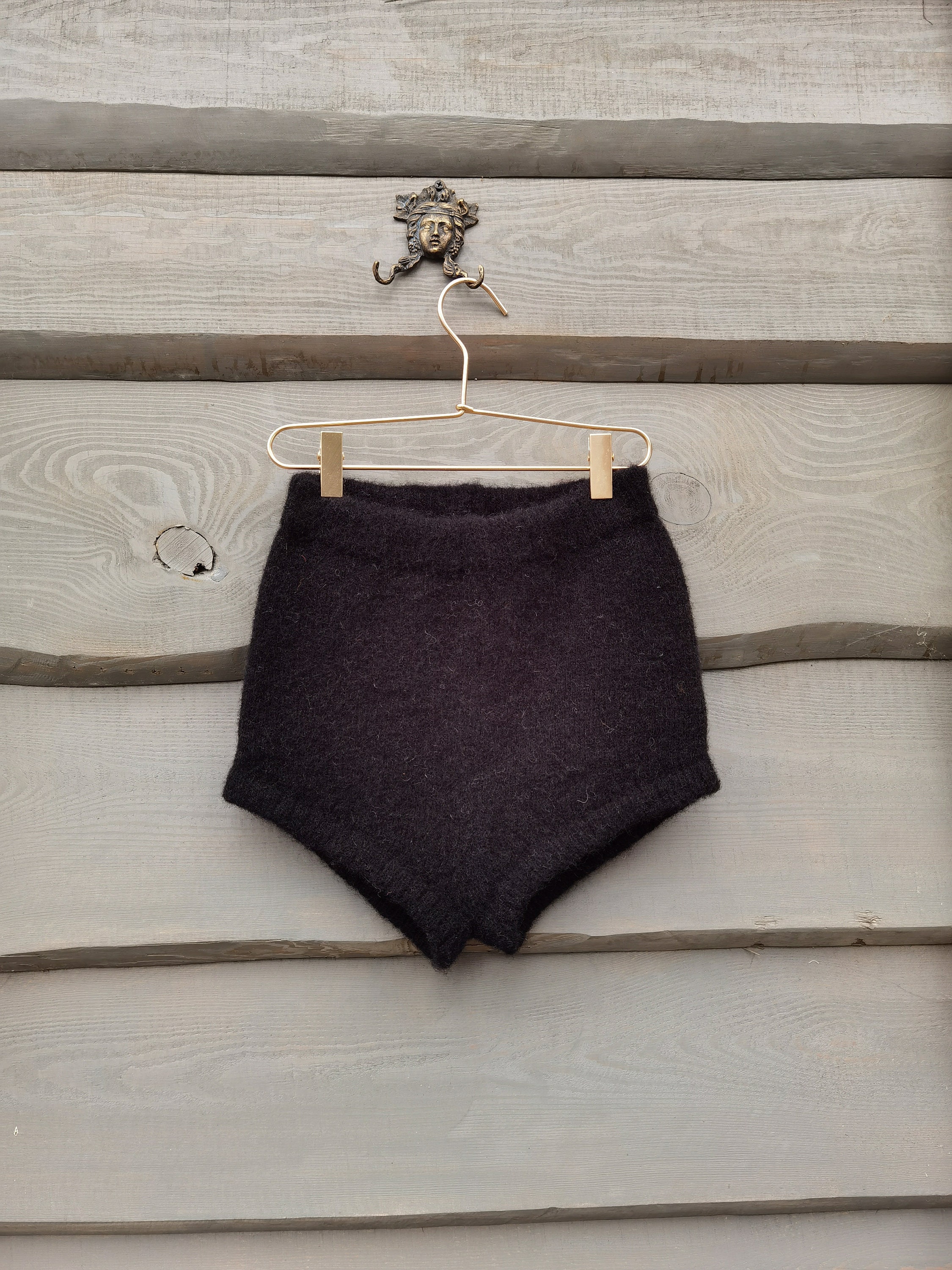 Merino Wool Bra and Classic Brief. Natural Wool. Thermo Layer