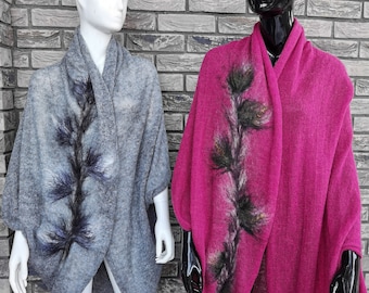Handgemaakt wollen vest | Oversized gebreide trouwtrui
