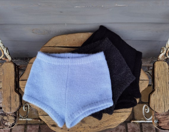 Buy Woolen Warm Shorts Merino Wool Shorts Hand Knitted Shorts Online in  India 