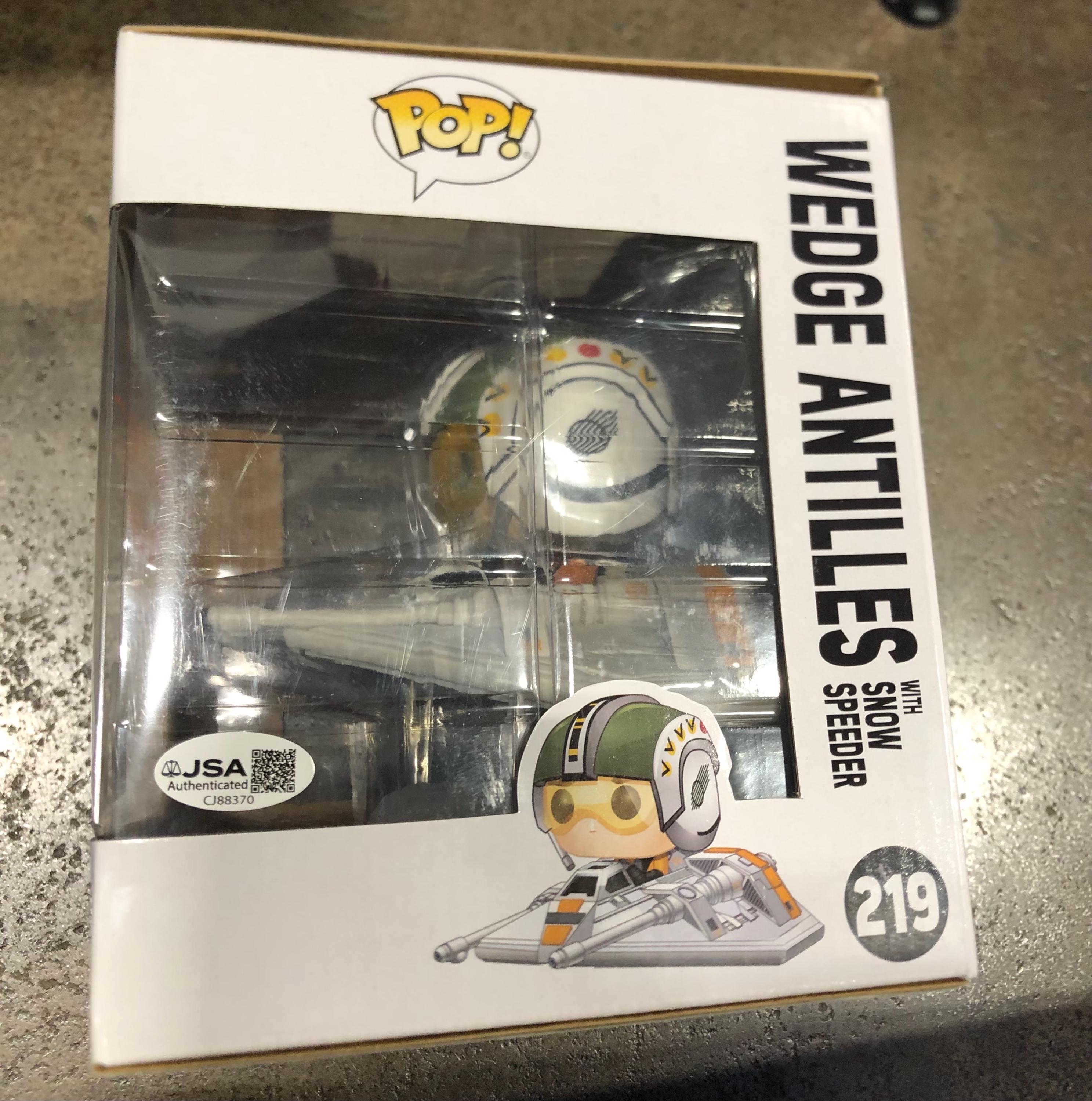 Autographed Star Wars Wedge Antilles Funko #219 Signed by Dennis