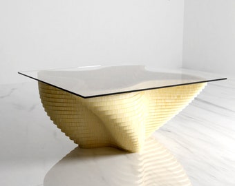 Parametric Coffee Table CNC Cutting Files: Modern Wood Design (DXF Digital Download)