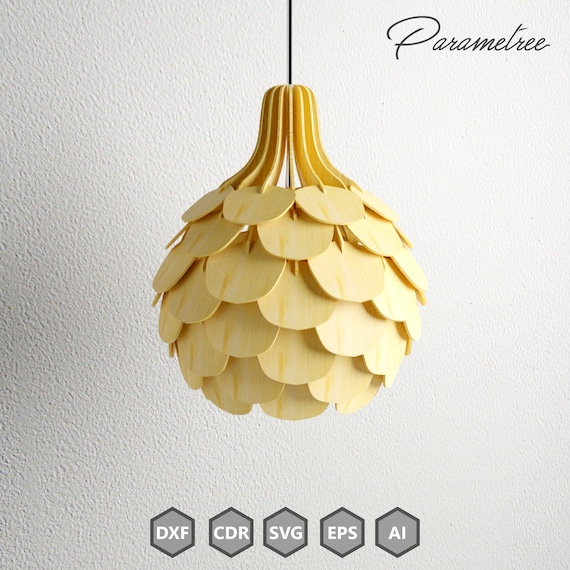 Magical Laser Cut Lamp Wooden Pendant Lamp CNC Files for -  Israel