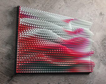 Parametrisch pixelhouten wandpaneel CNC-bestanden (digitale download)