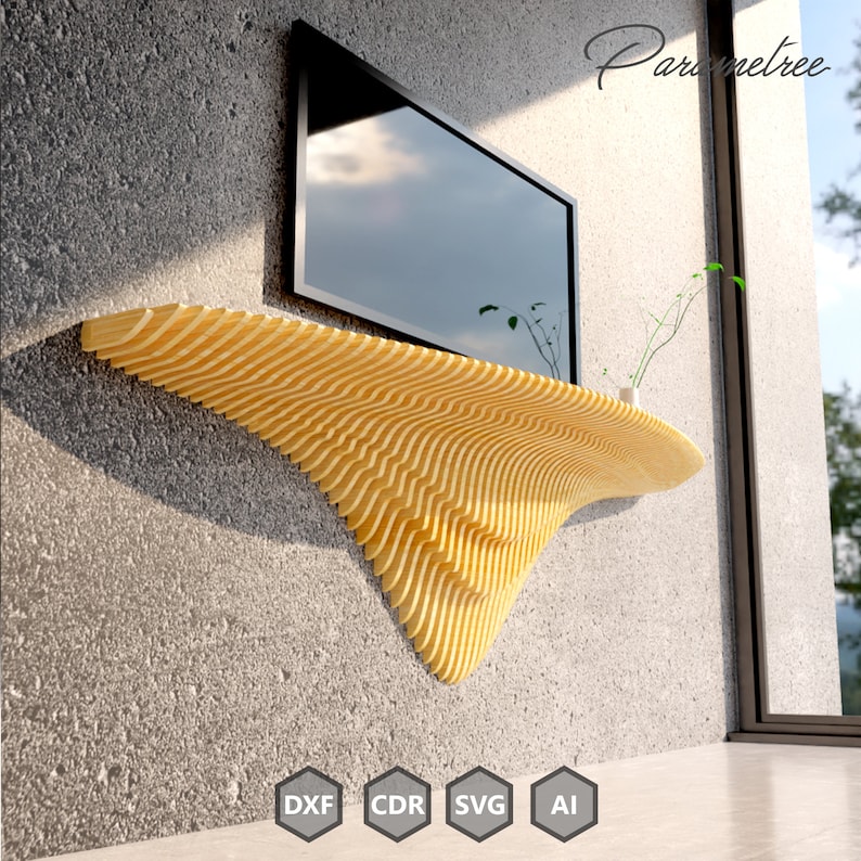 Parametric Shelf 02 Design for Home Office and Interiors Etsy