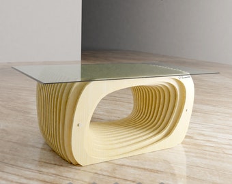 Parametric Coffee Table CNC DXF Files: Laser Cut Vector (Digital Download)