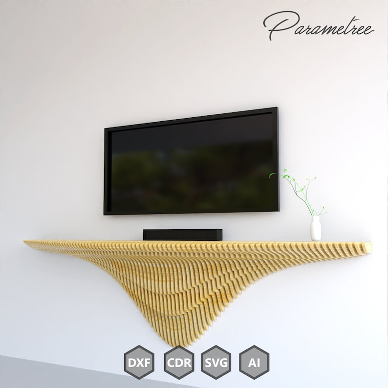 Parametric Shelf 02 Design for Home Office and Interiors Etsy