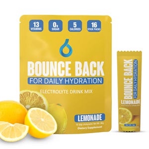 Bounce Back Daily Hydration- Electrolyte Drink Mix For Hydration , 13 Essential Vitamins, 5 Calories 0 Sugar, No Stevia, Great Taste