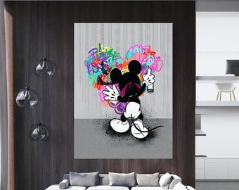 Mickey Mouse Pop Art Etsy