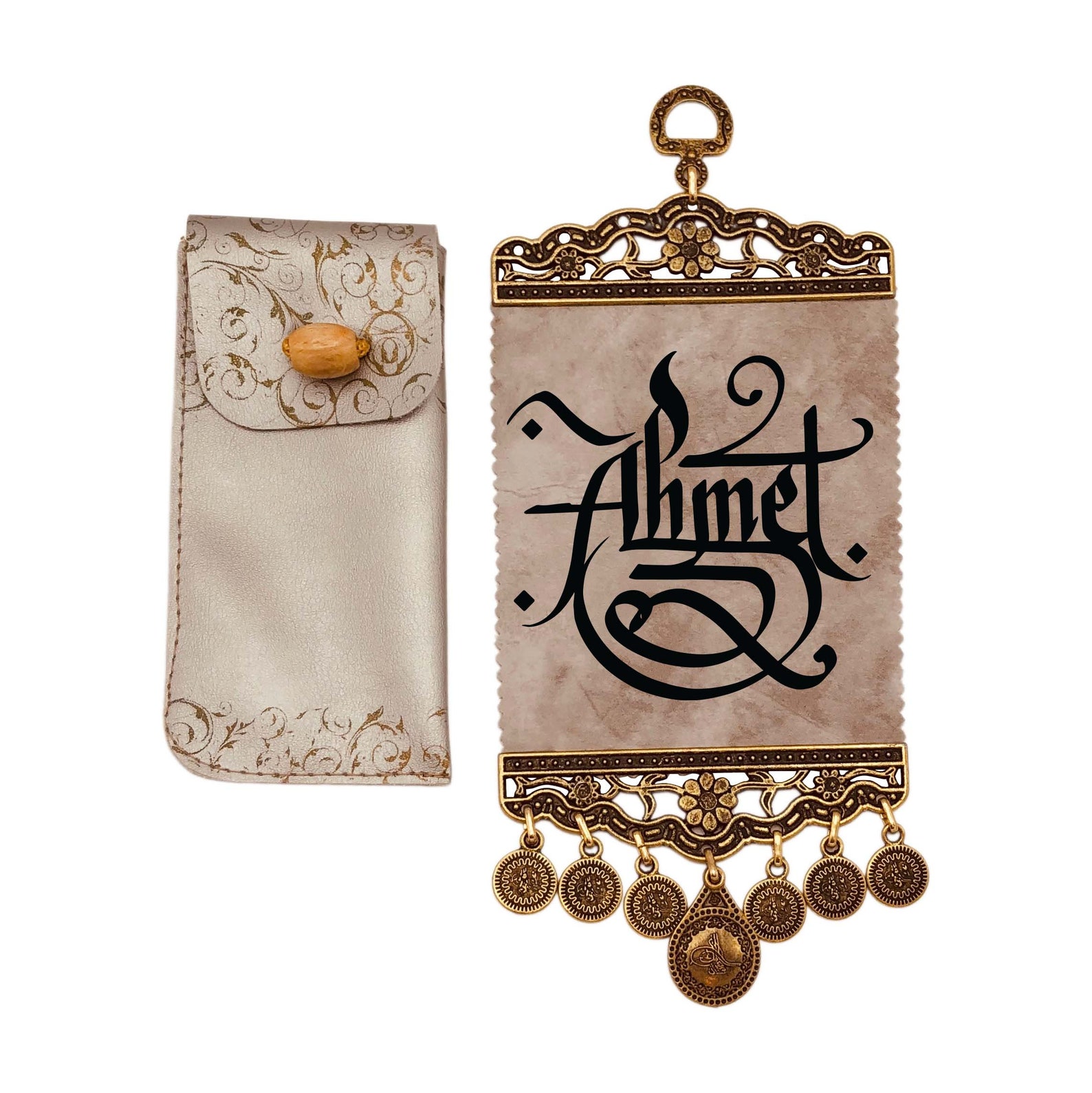 Personalized Leather Scroll With Custom Calligraphy Handwriting - Etsy