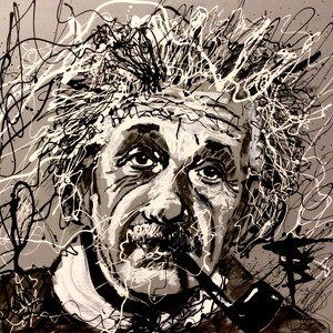 Wall Decor Albert Einstein canvas print