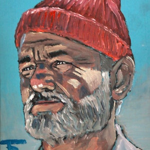 Canvas print Bill Murray as Steven Zissou from the movie The Life Aquatic