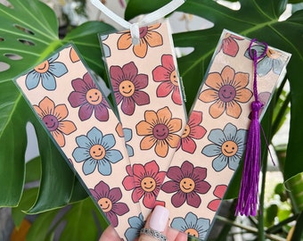 Smiley Flowers Bookmarks