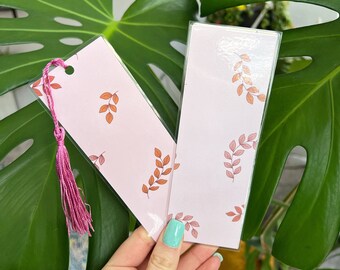 Pink Feathers Bookmark
