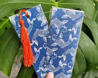 White Koi Fish Bookmark