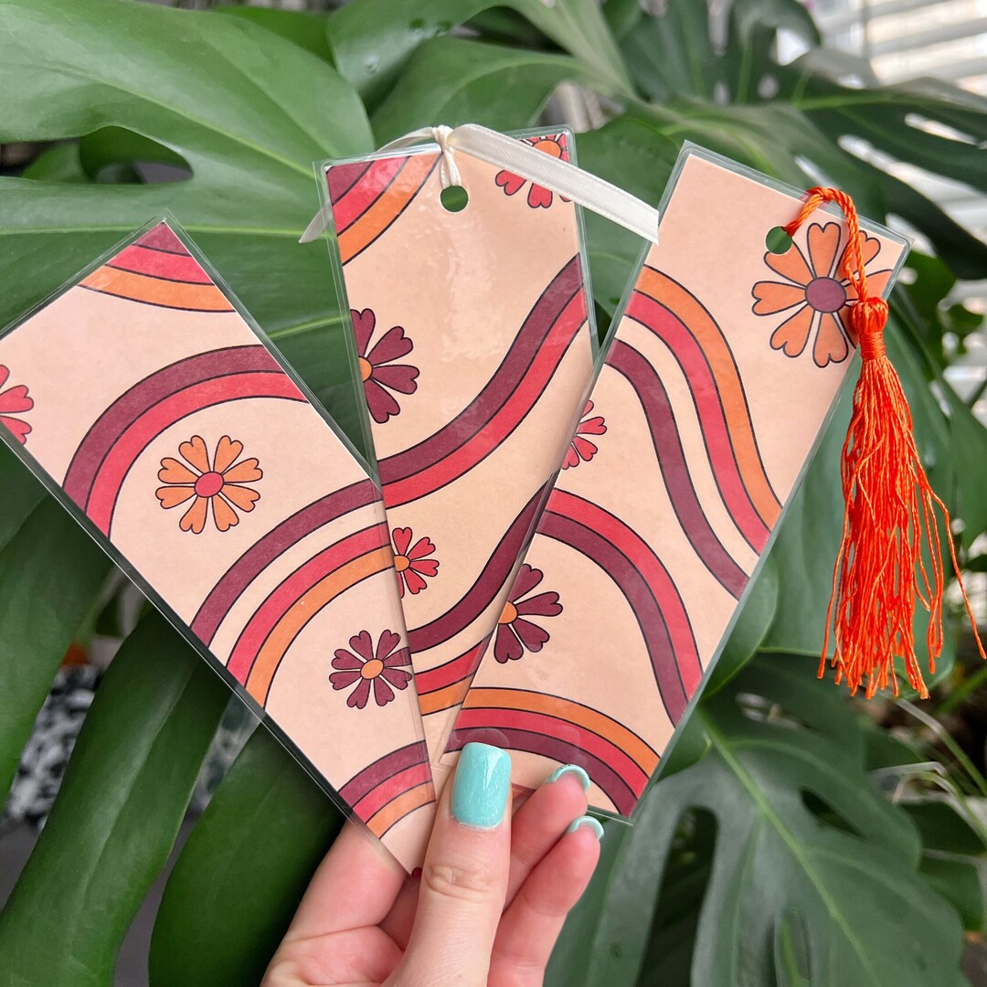 Retro Waves Bookmarks - Etsy