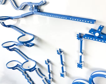 Newton Edition | Infinity Trax 3D Printable Modular Magnetic Marble Run - STL files