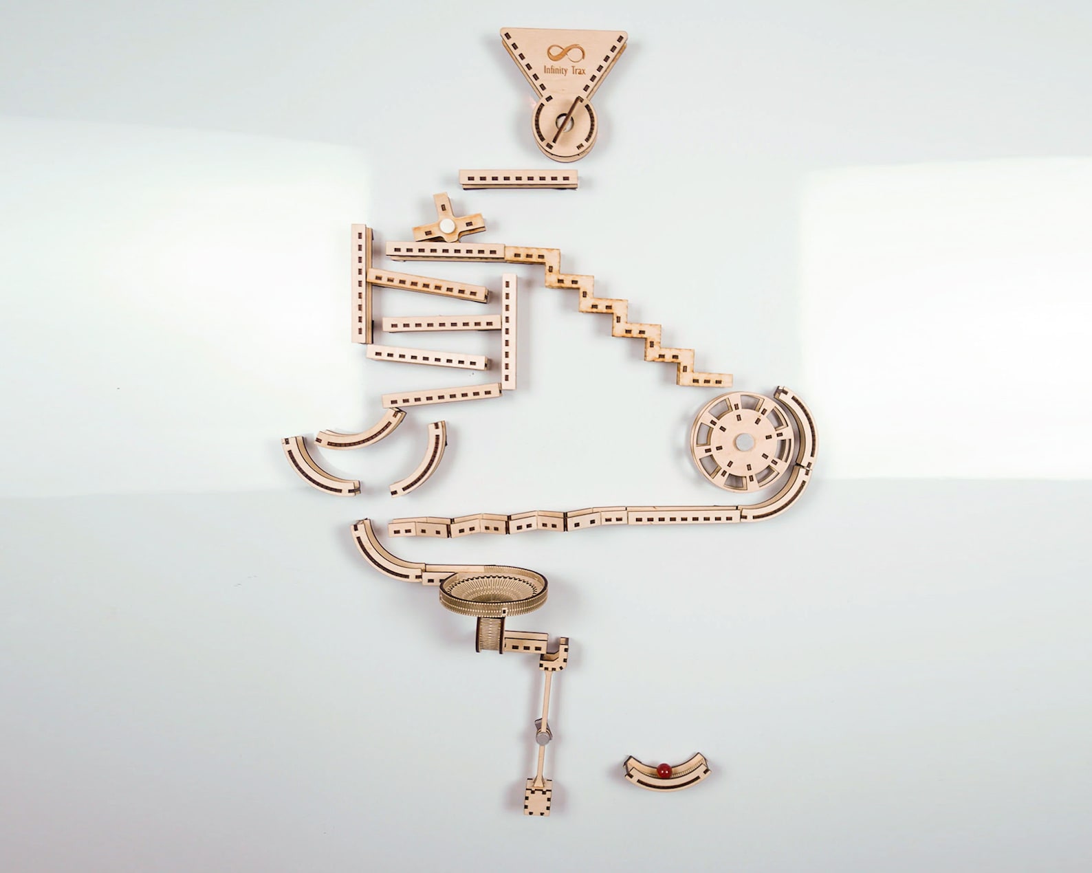 Modular Wooden Marble Run Infinity Trax Etsy