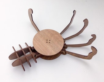 Articulated Skeleton Hand Coaster | Laser Cut Digital File | K40 SVG Vector | Glowforge Project | Mechanical | DXF | Wooden
