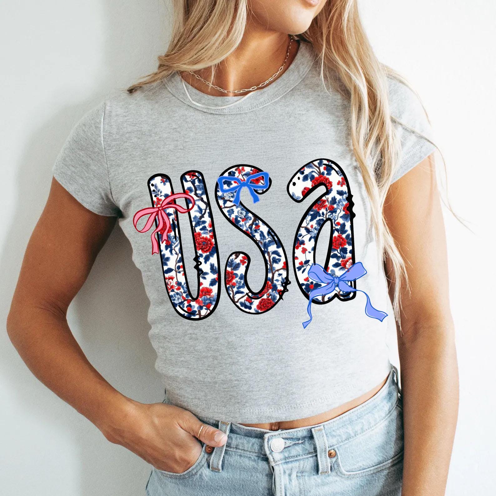 4th of July PNG Patriotic & Retro America Clipart, Memorial Day and Girly USA 1776 Preppy Coquette Designs, USA png