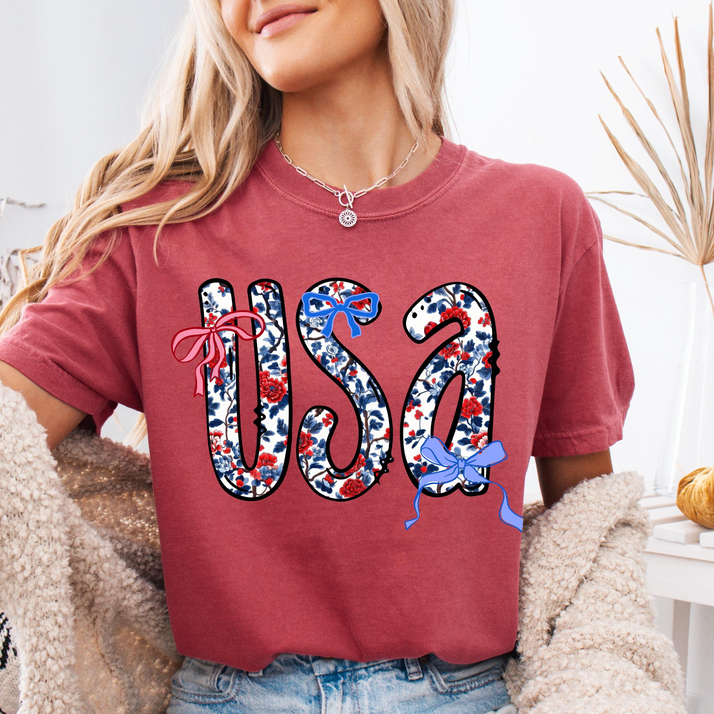 4th of July PNG Patriotic & Retro America Clipart, Memorial Day and Girly USA 1776 Preppy Coquette Designs, USA png