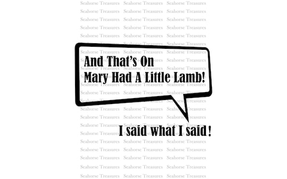 Download Digital SVG Mary Had A Little Lamb Where The Money Reside ...