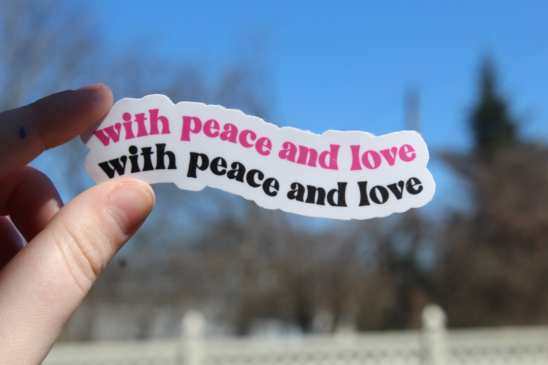Frenemies Sticker // Peace and Love Sticker // Stickers