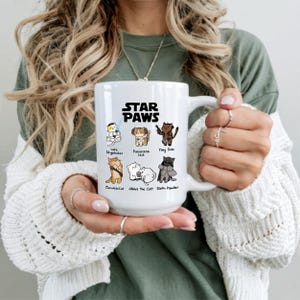 Star Paws Cat Mug – Funny Space Cat Coffee Cup for Cat Lovers and Nerdy Gift Fans