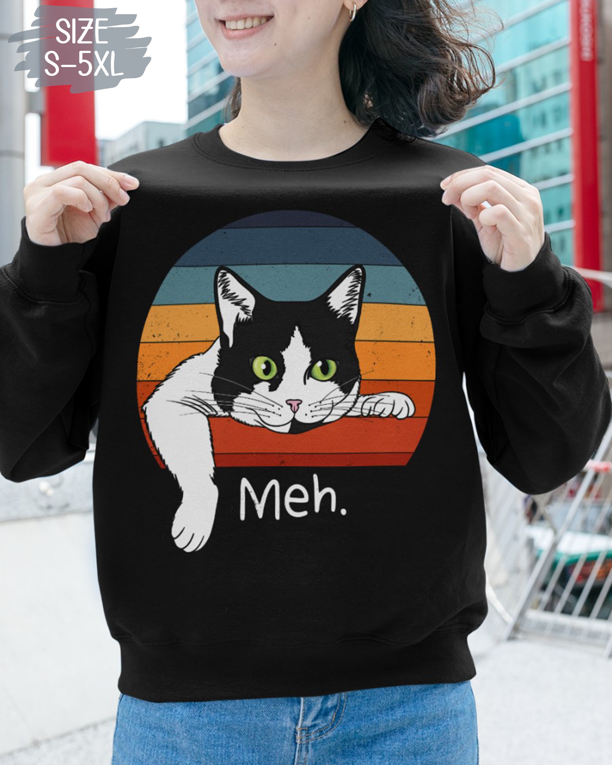 Meh cat shirt hot sale