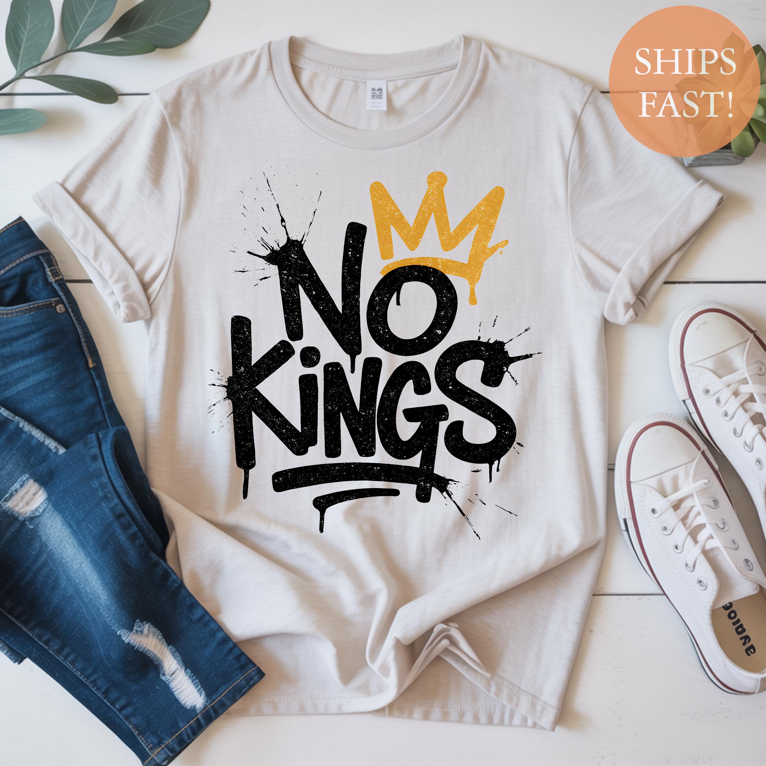 No Kings Graffiti Shirt: Anti-monarchy Streetwear Tee - Etsy Canada