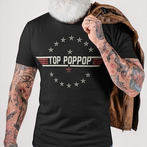 TOP POP POP Shirt - Tolles Opa T-shirt - Poppop mit Kapuze - Pops Sweatshirt - PopPop T-Shirt - PopPop Shirts - Geschenke für Poppop - Papa Geschenke