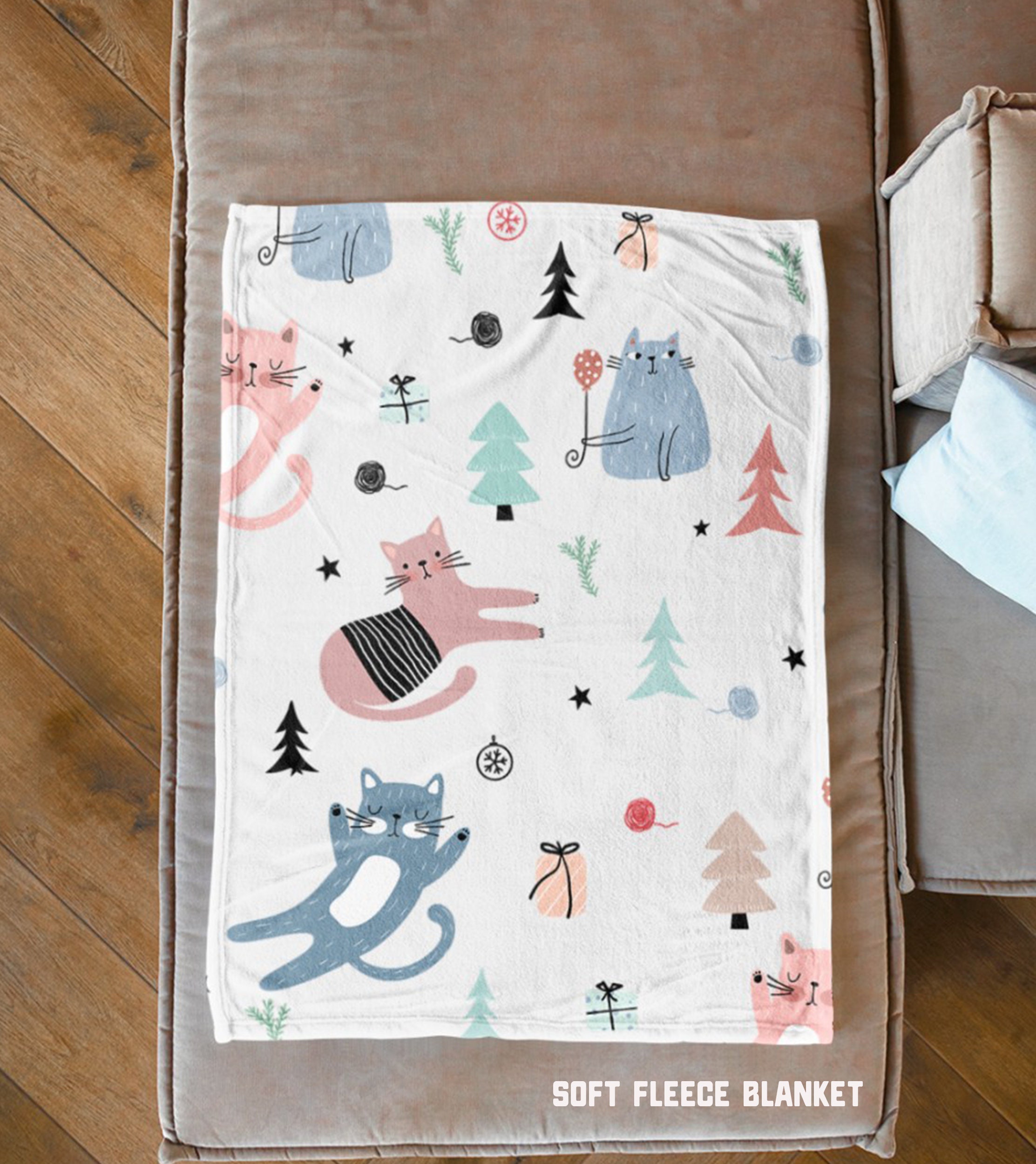 Christmas cat blanket sale