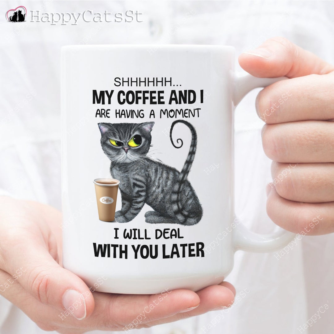 SARCASTIC CAT MUG - Cat Playing Guitar Mugs - Cat Cup - Funny Novelty  Quotes Mug
