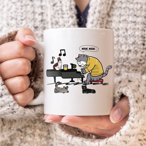 Freddie Purrcury Mug - Don&#39;t Stop Meow - Funny Cat Mug - Rock Lovers Gifts
