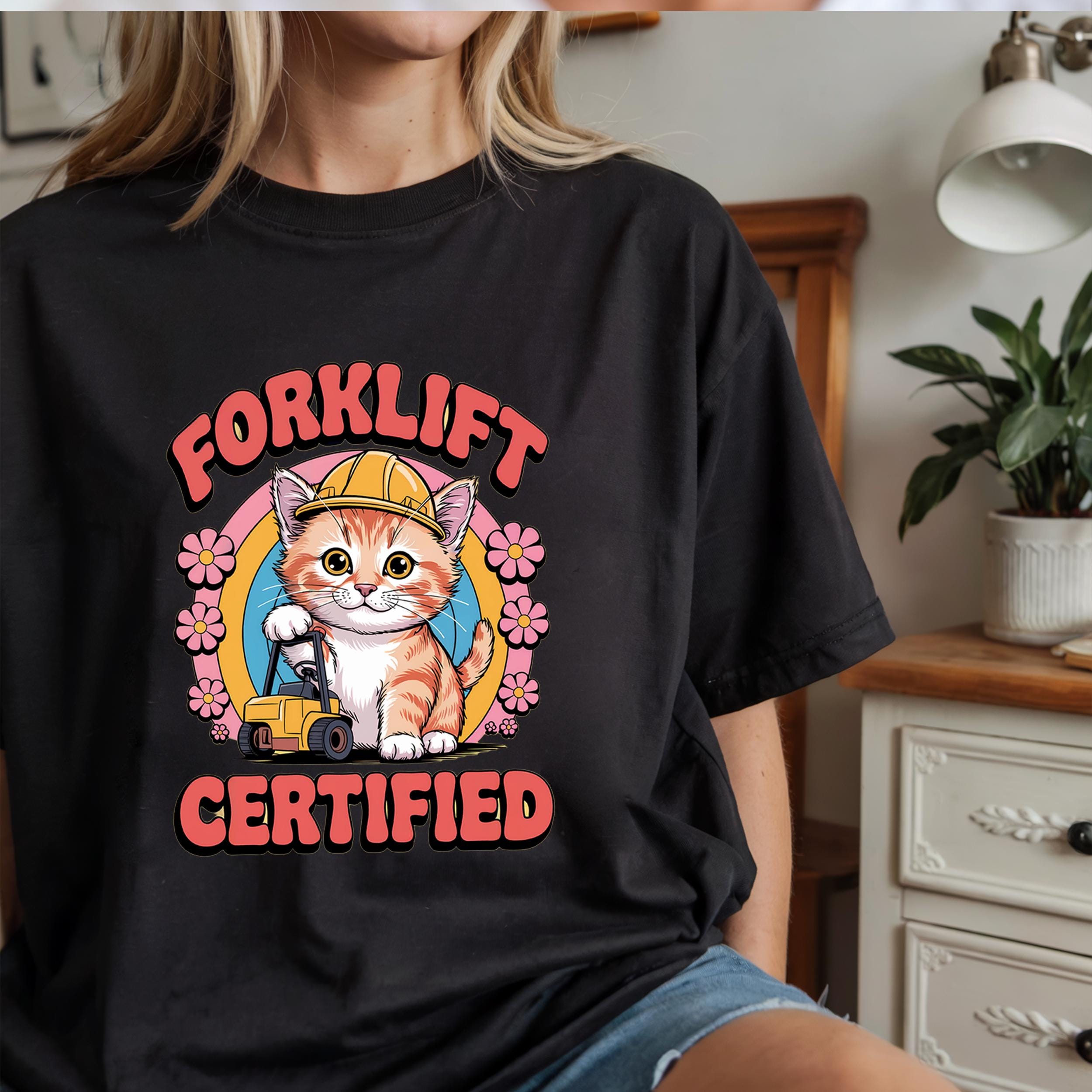 Cat Construction Sweatshirt - Etsy