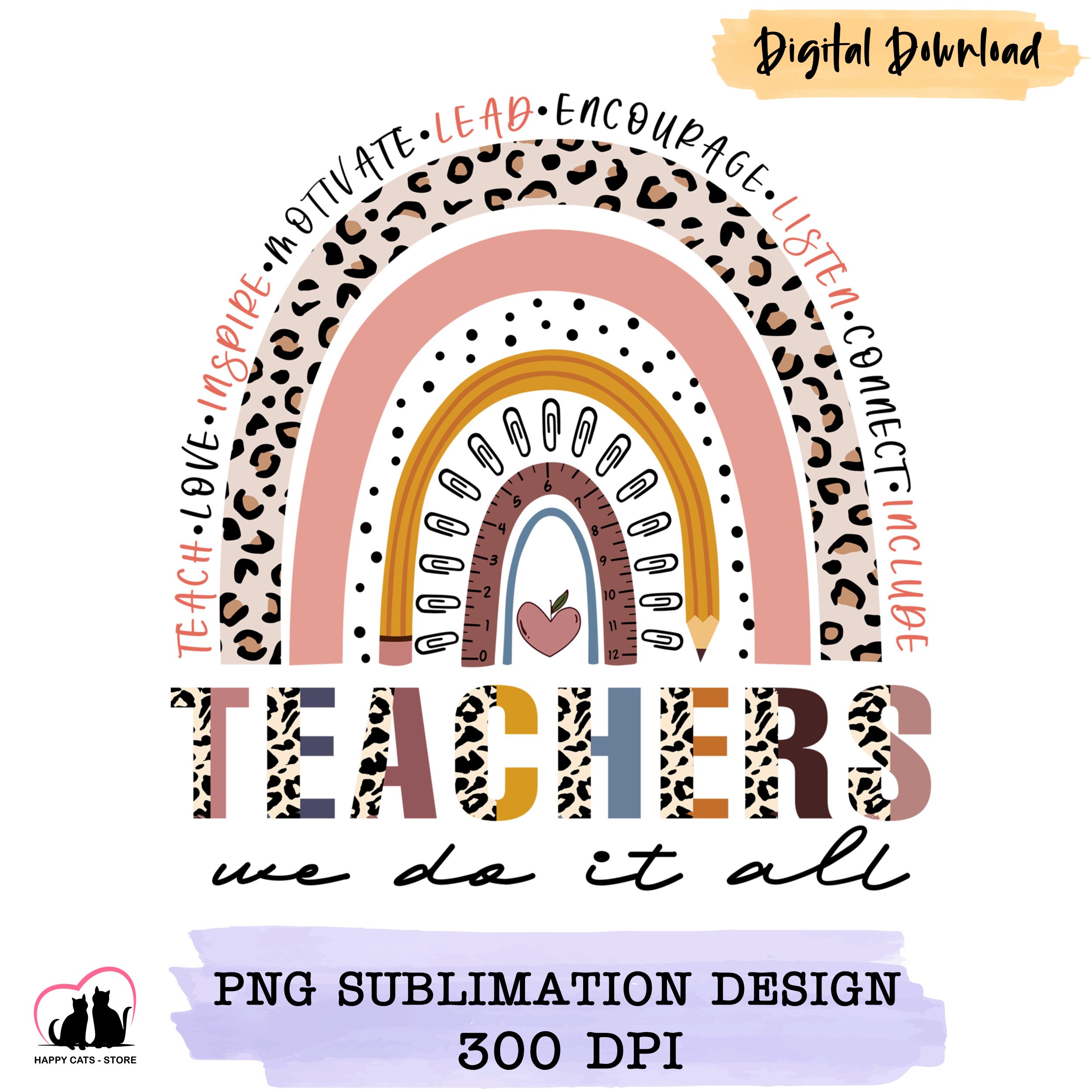 teacher sublimation designs