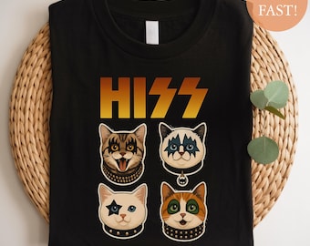 Maglietta HISS Cat Band: divertente parodia della musica rock